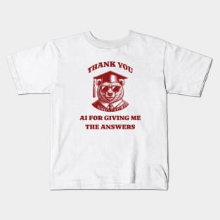 Graduation with AI Kids T-Shirt